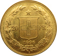 SZWAJCARIA - 20 franków 1896 B