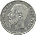 BELGIA - 5 FRANKÓW 1868