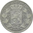 BELGIA - 5 FRANKÓW 1868