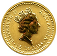 Australia, 15 dolarów 1993, KANGUR, 1/10 uncji złota