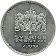 Szwecja - 200 koron 2001 - Srebrny Jubileusz