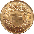 Szwajcaria - 20 franków 1935 LB 