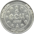 Belgia - 5 ECU 1987, Traktaty Rzymskie, SREBRO 