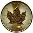 Kanada, Liść Klonowy, 50 dolarów 2021, uncja złota