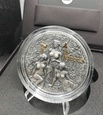 2000 CFA NIMFY NYMPHS 2oz Ag999 złocenie piękna srebrna moneta 