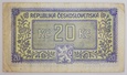 20 koron 1945 Czechosłowacja seria LC