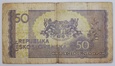 50 koron 1945 Czechosłowacja seria JA
