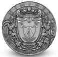 2000 CFA NIMFY NYMPHS 2oz Ag999 złocenie piękna srebrna moneta 