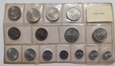 Set menniczy (zgrzewka) PRL 1949 - 1976 , 1 gr - 20 zł Rybak, Jagody 