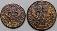 1 grosz i 2 grosze 1938 II RP piękne