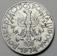 5 złotych Rybak 1974 PRL, SKRĘTKA DESTRUKT