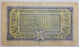 20 koron 1945 Czechosłowacja seria NJ