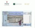 Banknot 19 złotych  100-lecie powstania PWPW  RP 0000906