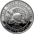 55. USA, 1 dolar 2002 W, Akademia Wojskowa West Point, PROOF #AR