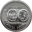 34. Kanada, Elżbieta II, dolar 1974, 100 Lat Winnipeg
