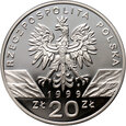 31. Polska, III RP, 20 złotych 1999, Wilk