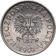 7. Polska, PRL, 2 grosze 1949, aluminium