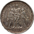 Francja, 5 franków 1875 A, Herkules