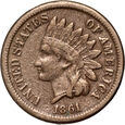 341. USA, 1 cent 1861, Indianin