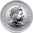6. Australia, Elżbieta II, 1 dolar 2021 P F15, Kookaburra, #V23