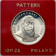 Polska, PRL, 100 złotych 1980, Jan Kochanowski, PRÓBA