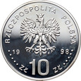 Polska, III RP, 10 złotych 1998, Zygmunt III Waza, Popiersie, #TP