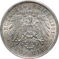 79. Niemcy, Prusy, Wilhelm II, 5 marek 1901, 200-lecie Prus