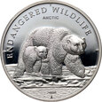 222. Wyspy Cooka, Elżbieta II, 5 dolarów 2008, Niedźwiedzie Polarne