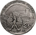 Polska, III RP, 20 złotych 2002, Zamek w Malborku