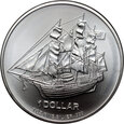 Wyspy Cooka, 1 dollar 2009, TUBA, 25 uncji srebra