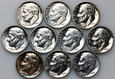 87. USA, zestaw 10 x dime 1961-1964, Roosevelt Silver Dime