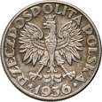 272. Polska, II RP, 2 złote 1936, Żaglowiec