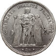 Francja, 5 franków 1873 A, Herkules