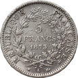 Francja, 5 franków 1873 A, Herkules