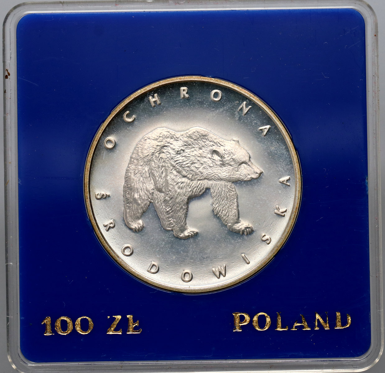 22. Polska, PRL, 100 złotych 1983, Niedźwiedź