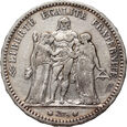 Francja, 5 franków 1874 A, Herkules