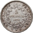 Francja, 5 franków 1874 A, Herkules