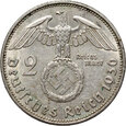 Niemcy, III Rzesza, 2 marki 1936 E, Paul von Hindenburg