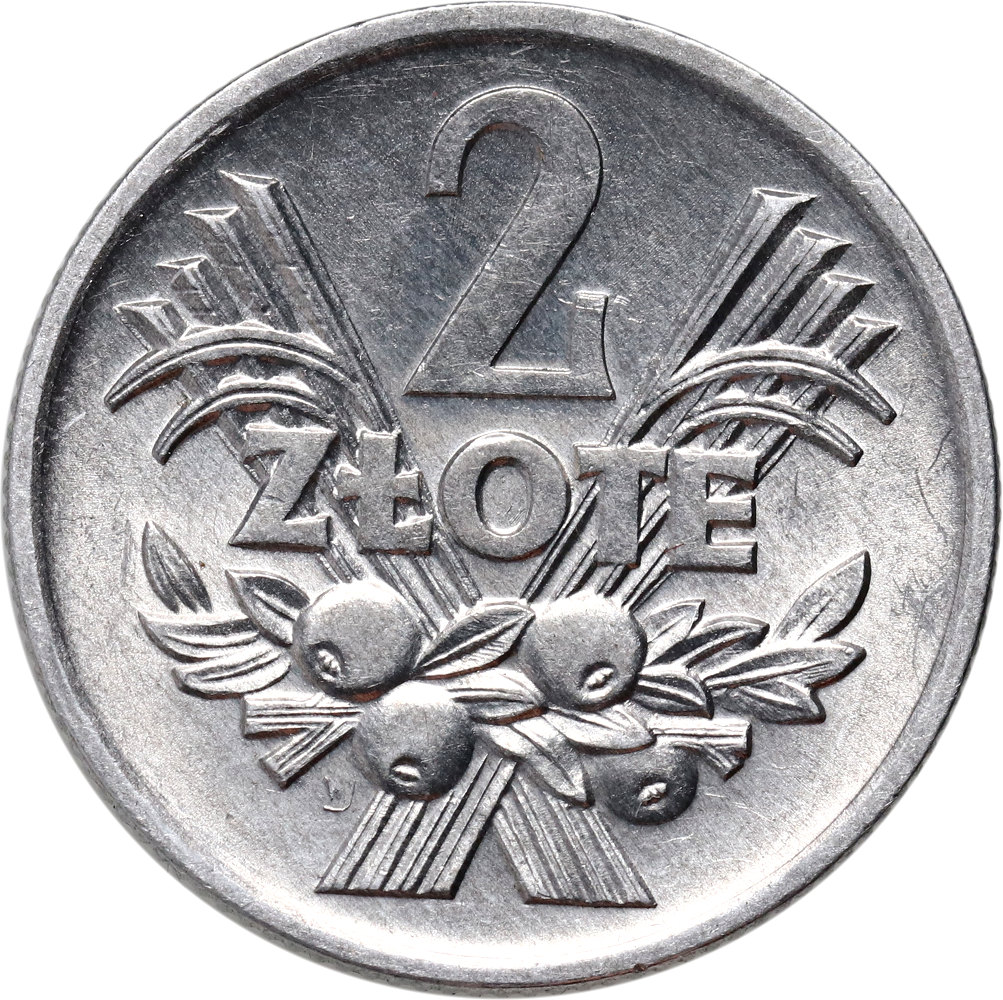 137. Polska, PRL, 2 złote 1973, Jagody, rzadszy rocznik