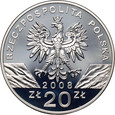 79. Polska, III RP, 20 złotych 2008, Sokół Wędrowny