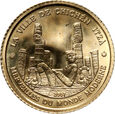 31. Wybrzeże Kości Słoniowej, 1500 franków 2007, złoto
