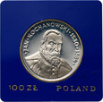 22. Polska, PRL, 100 złotych 1980, Jan Kochanowski