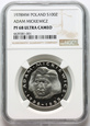 Polska, PRL, 100 złotych 1978, Adam Mickiewicz, NGC PF68