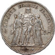 Francja, 5 franków 1873 A, Herkules