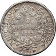 Francja, 5 franków 1873 A, Herkules