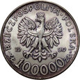 Polska, 100000 złotych 1990, Solidarność Typ A, 1 Oz Ag999