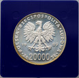 Polska, PRL, 20000 złotych 1989, MŚ - Włochy 1990