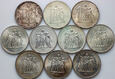 Francja, zestaw 10 x 50 franków 1974-1979, Herkules
