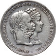 16. Austria, Franciszek Józef I, 2 guldeny 1879, Srebrne Gody Wiedeń