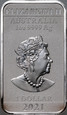 1. Australia, Elżbieta II, 1 dolar 2021 P, Smok Chiński, 1 Oz Ag999